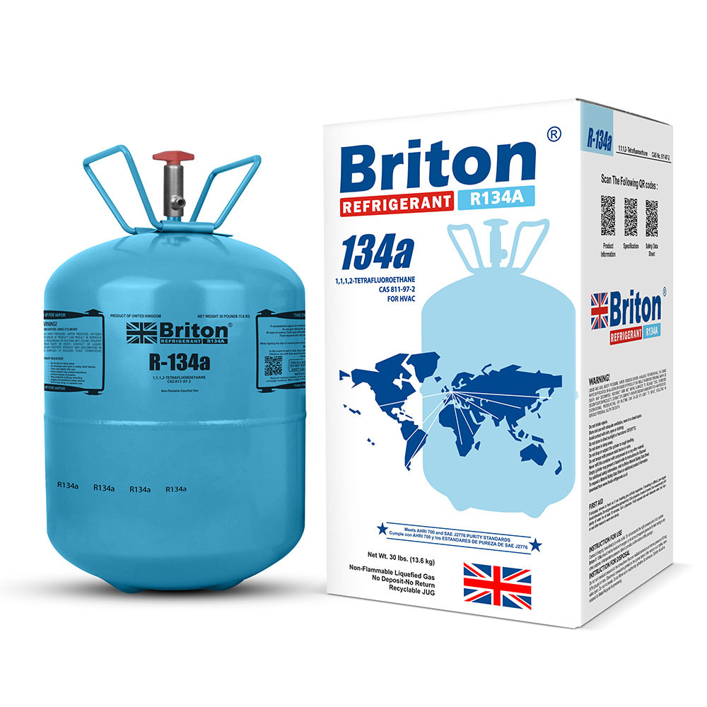Briton Refrigerant Gas R134a 13.6kgs United Kingdom